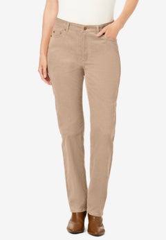 Corduroy Straight Leg Jeans