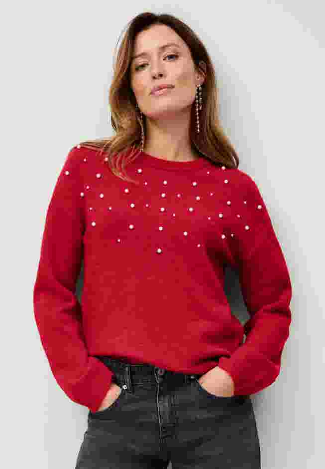 Pearl Embellished Pullover image number 0