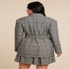Nipped Waist Blazer With Back Adjuster image number null