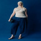 Sheer Twist Drape Top image number null