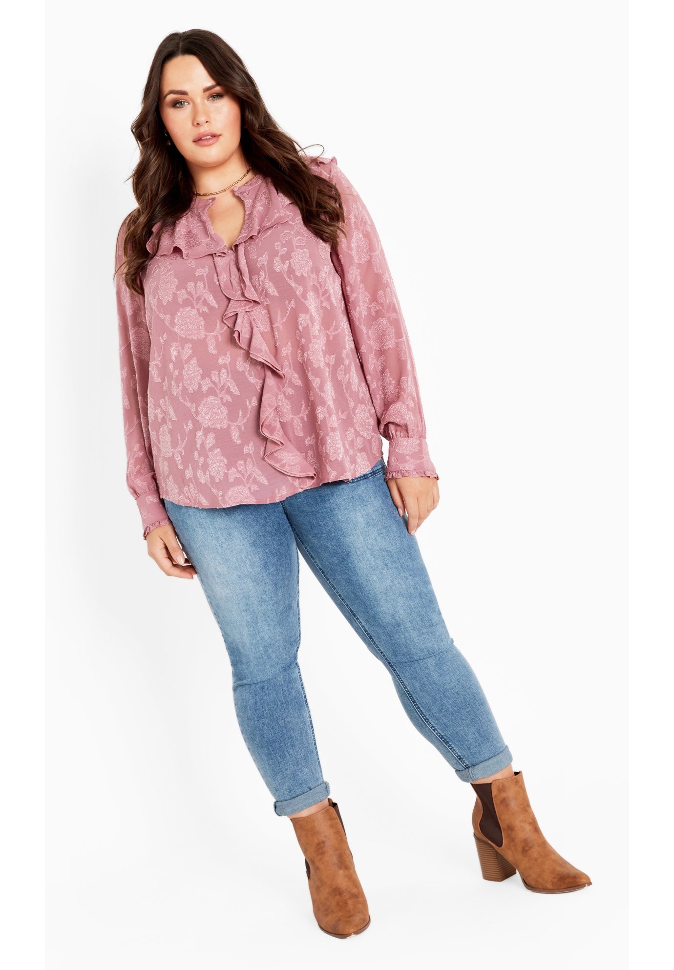 Blake Ruffle Neck Top image number 2