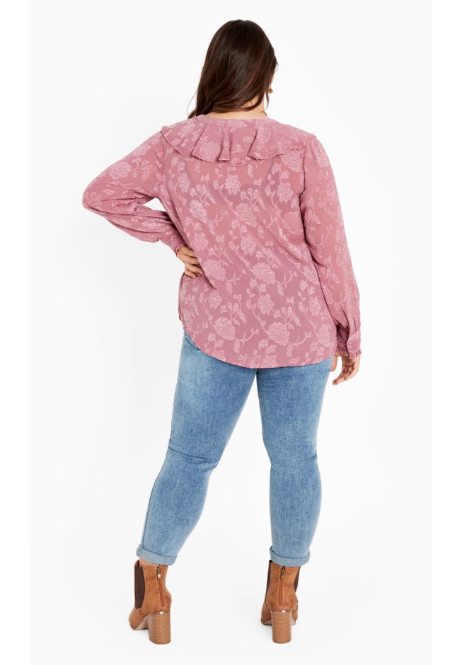 Blake Ruffle Neck Top image number 3