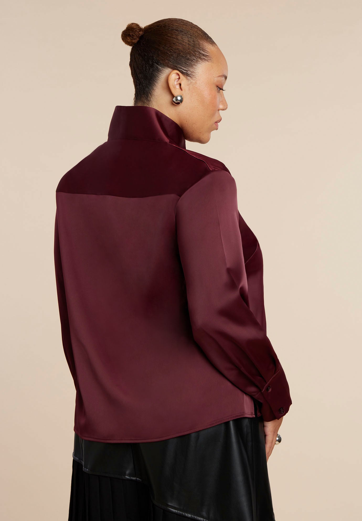 Deconstructed Neckline Blouse image number 1