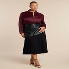 Deconstructed Neckline Blouse image number null