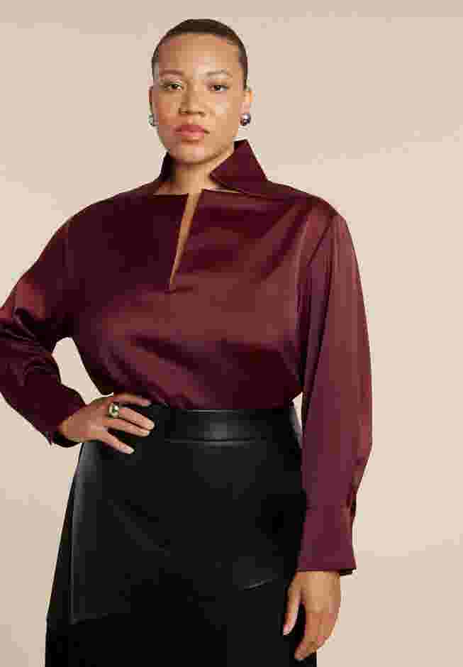 Deconstructed Neckline Blouse image number 0