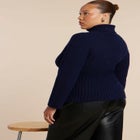 Turtleneck Belted Sweater image number null