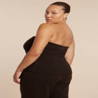 Sweater Ribbed Tube Top image number null