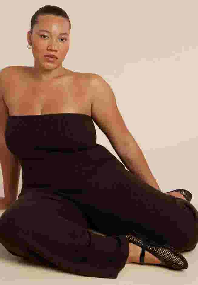 Sweater Ribbed Tube Top image number 0