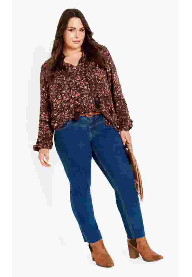 Lucia Tiered Crochet Tassel Top image number 1
