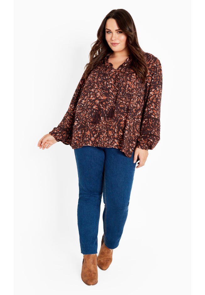 Lucia Tiered Crochet Tassel Top image number 2