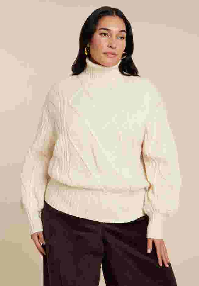 Cableknit Slouchy Sweater image number 0