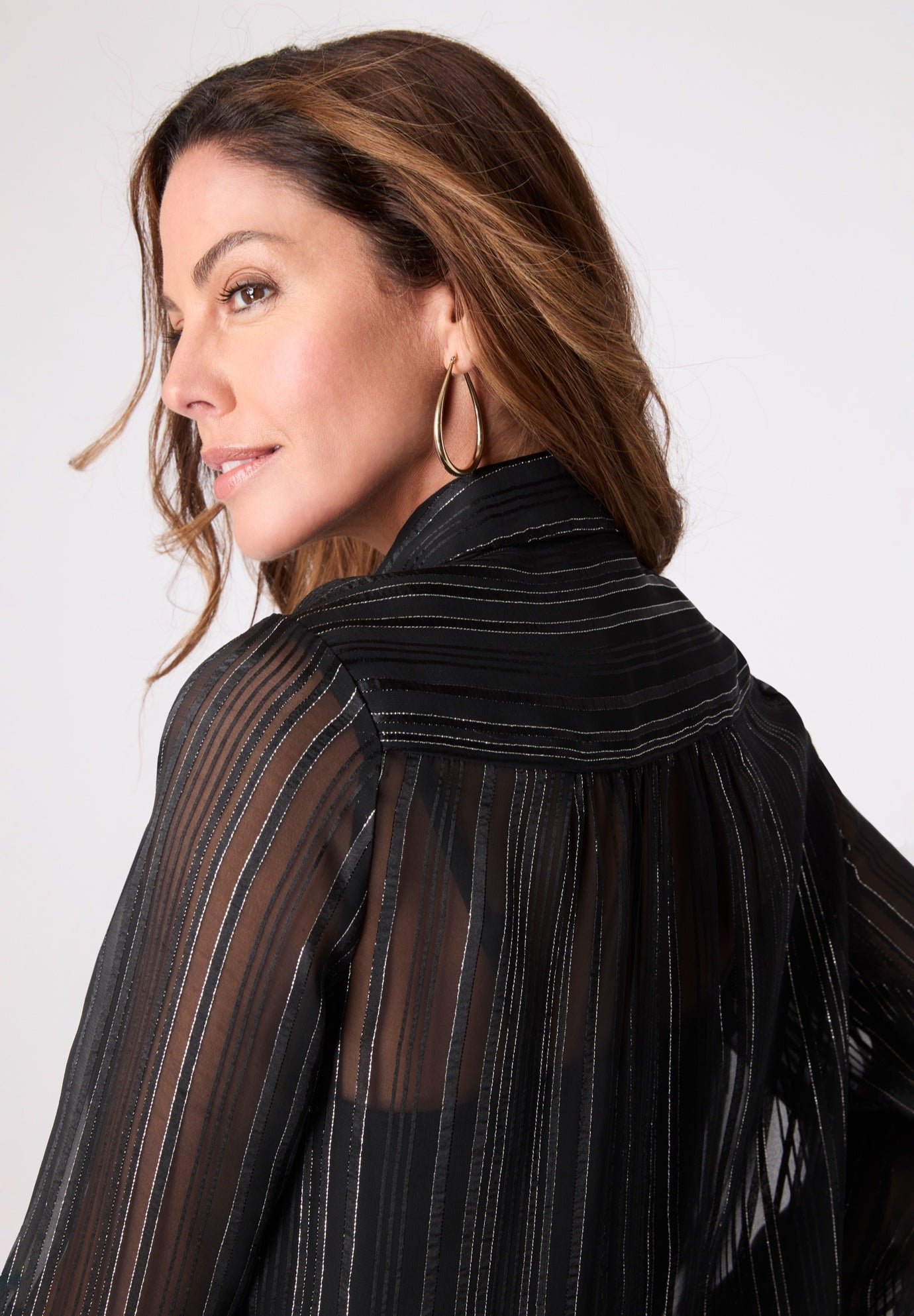 Kate Lurex Stripe Blouse image number 2