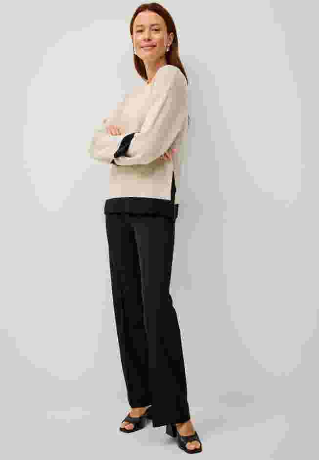 Boxy Color Block Pullover image number 2