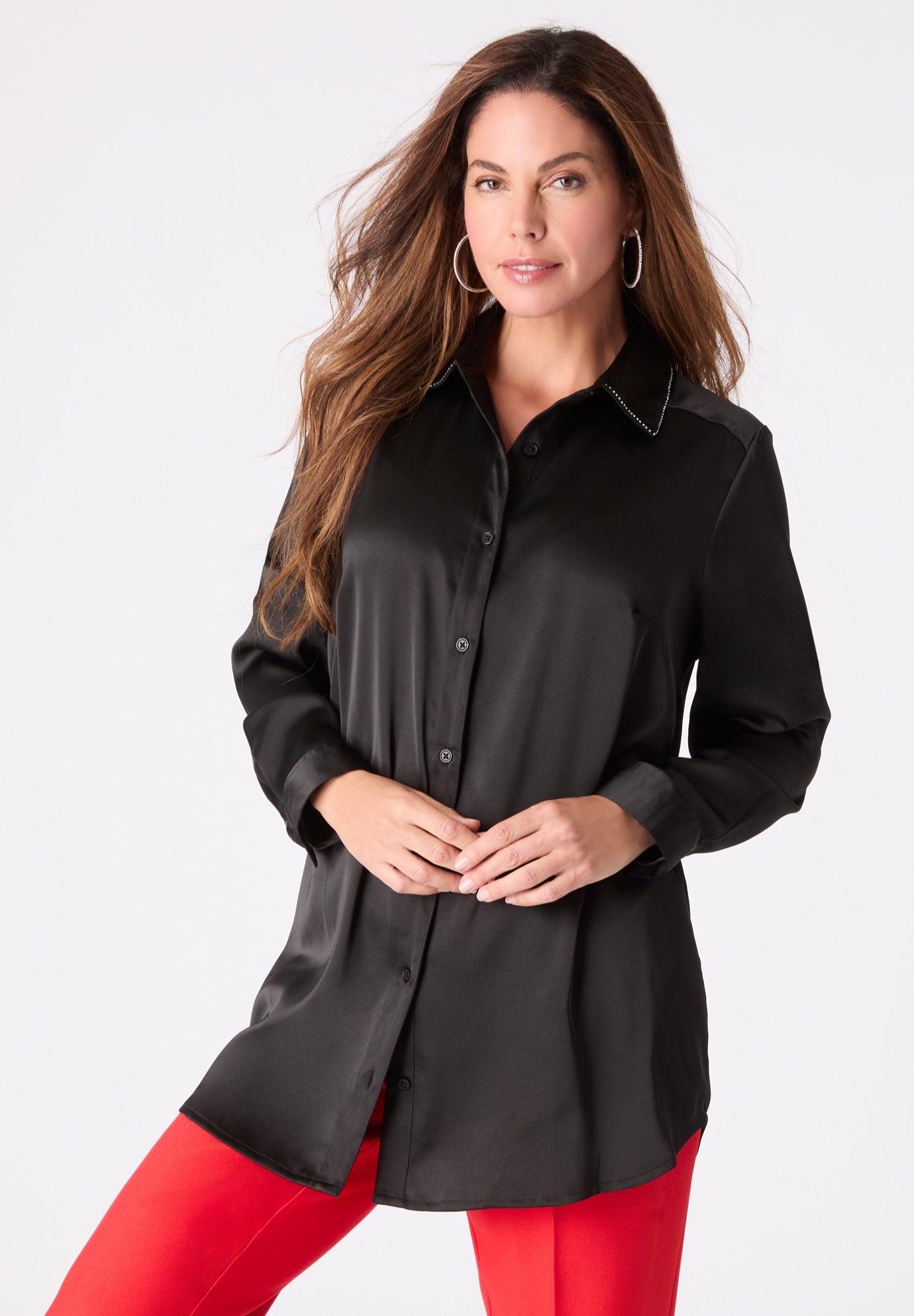 Kate Satin Blouse image number 1