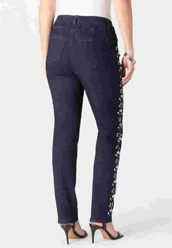 Embellished Straight-Leg Jean image number 1