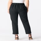 Plus Size Bi-Stretch Straight Leg Pull On Ankle Pant image number null
