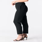 Plus Size Bi-Stretch Straight Leg Pull On Ankle Pant image number null
