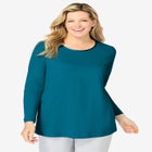 Satin Trim Sleep Tee image number null