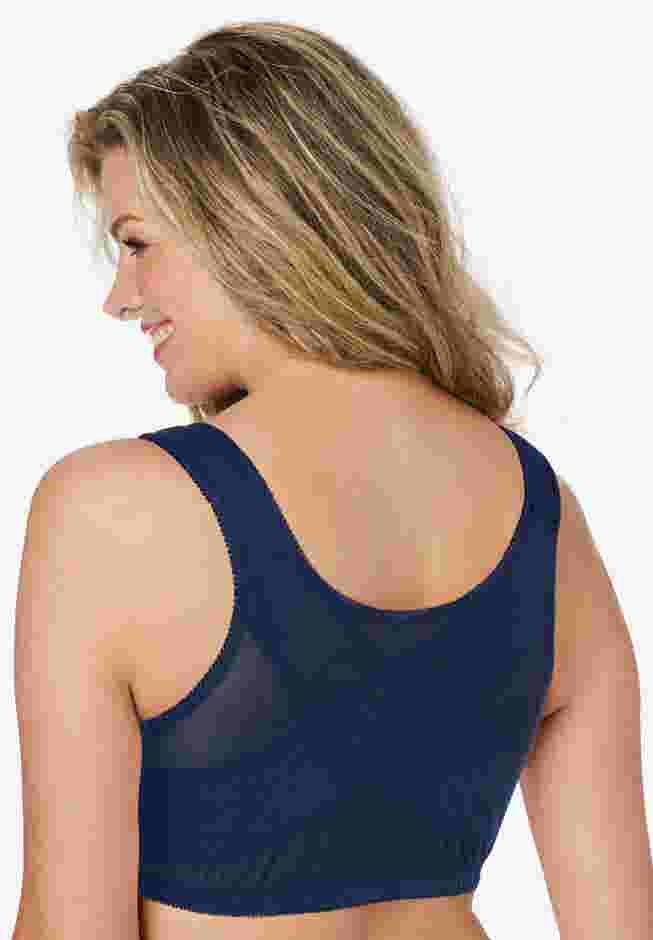 Front-Close Cotton Wireless Posture Bra image number 1