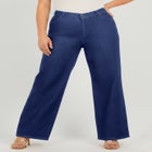 Plus Size Easy-Wear Wide Leg Jean image number null