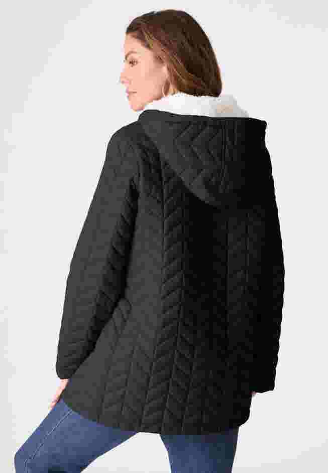 Sherpa Lined Nylon Jacket image number 1