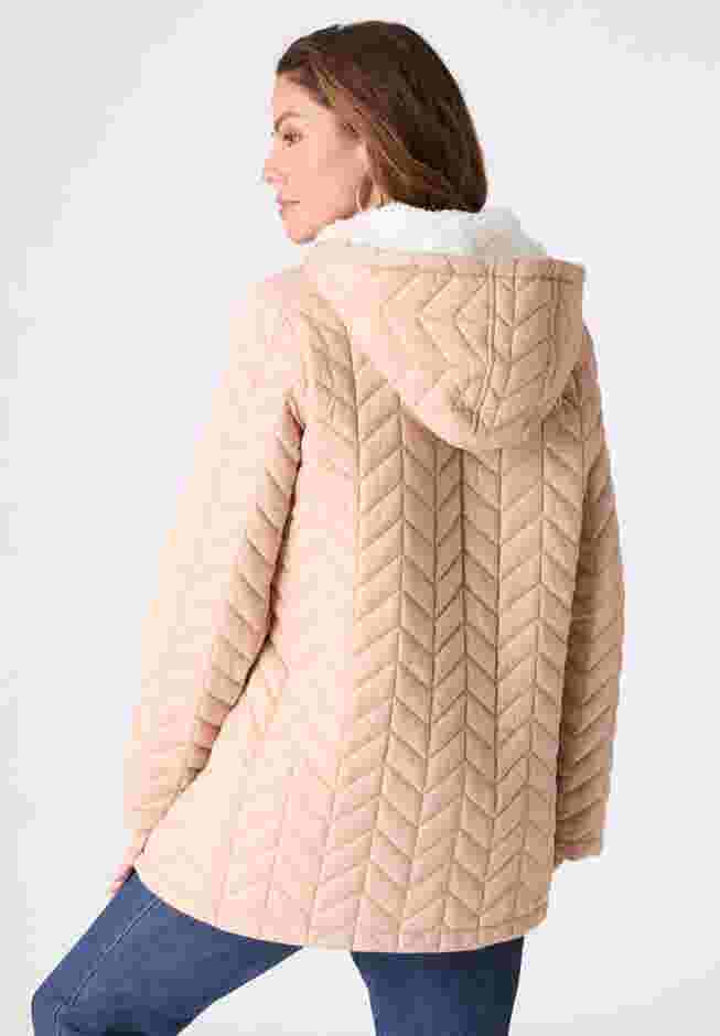 Sherpa Lined Nylon Jacket image number 1