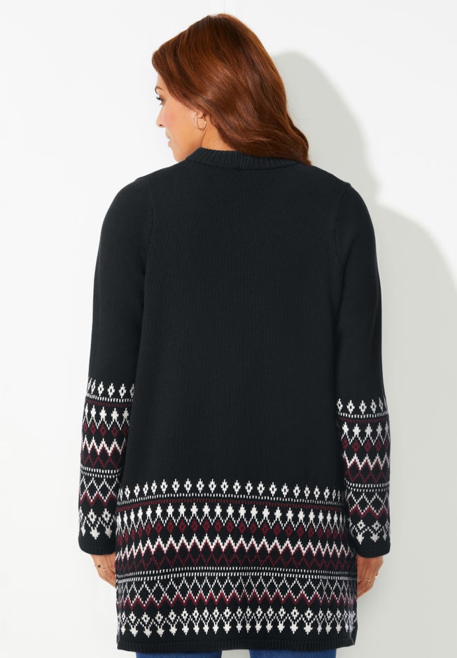 Fair Isle Cascade Cardigan image number 1