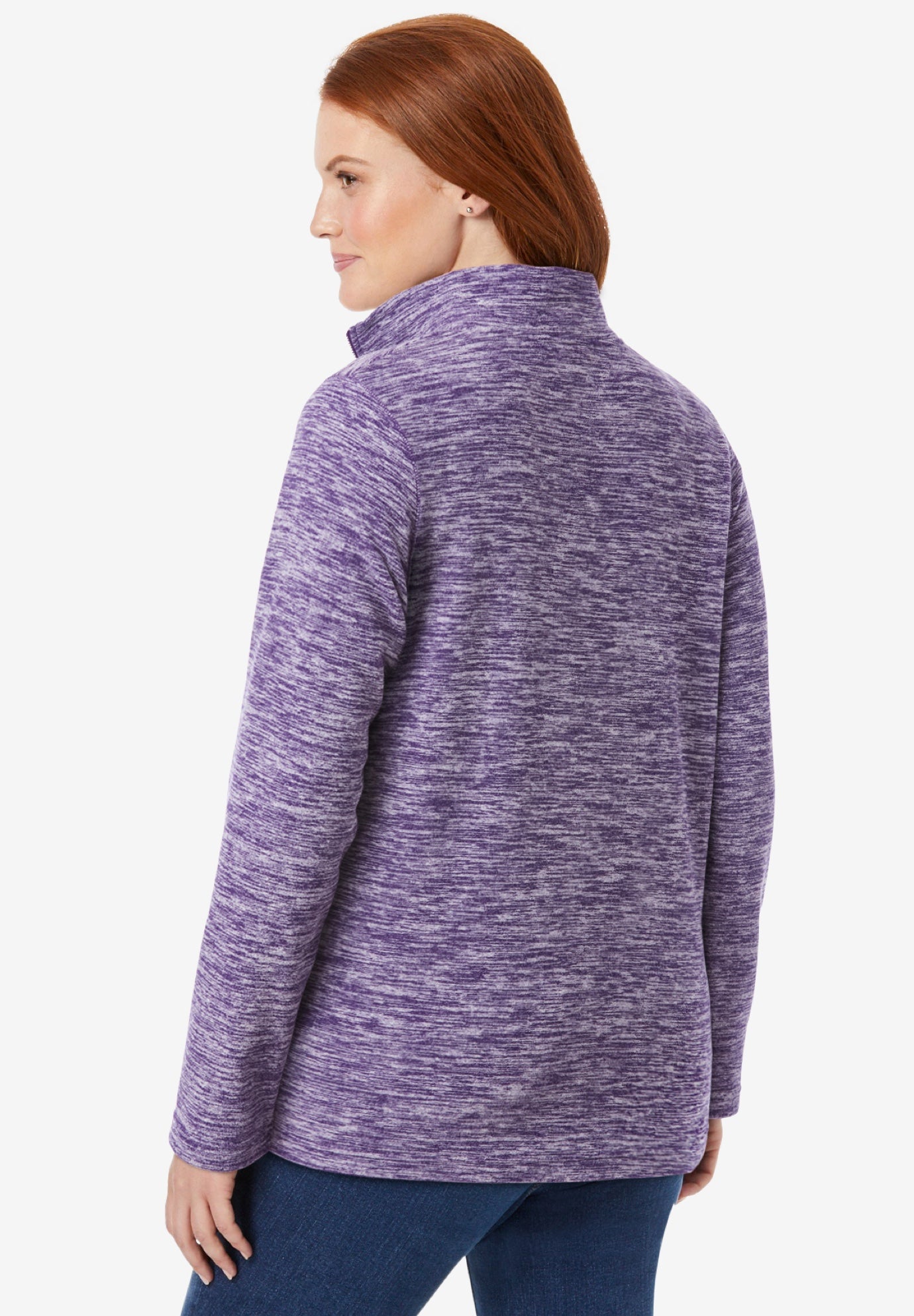 Microfleece Quarter-Zip Pullover image number 1