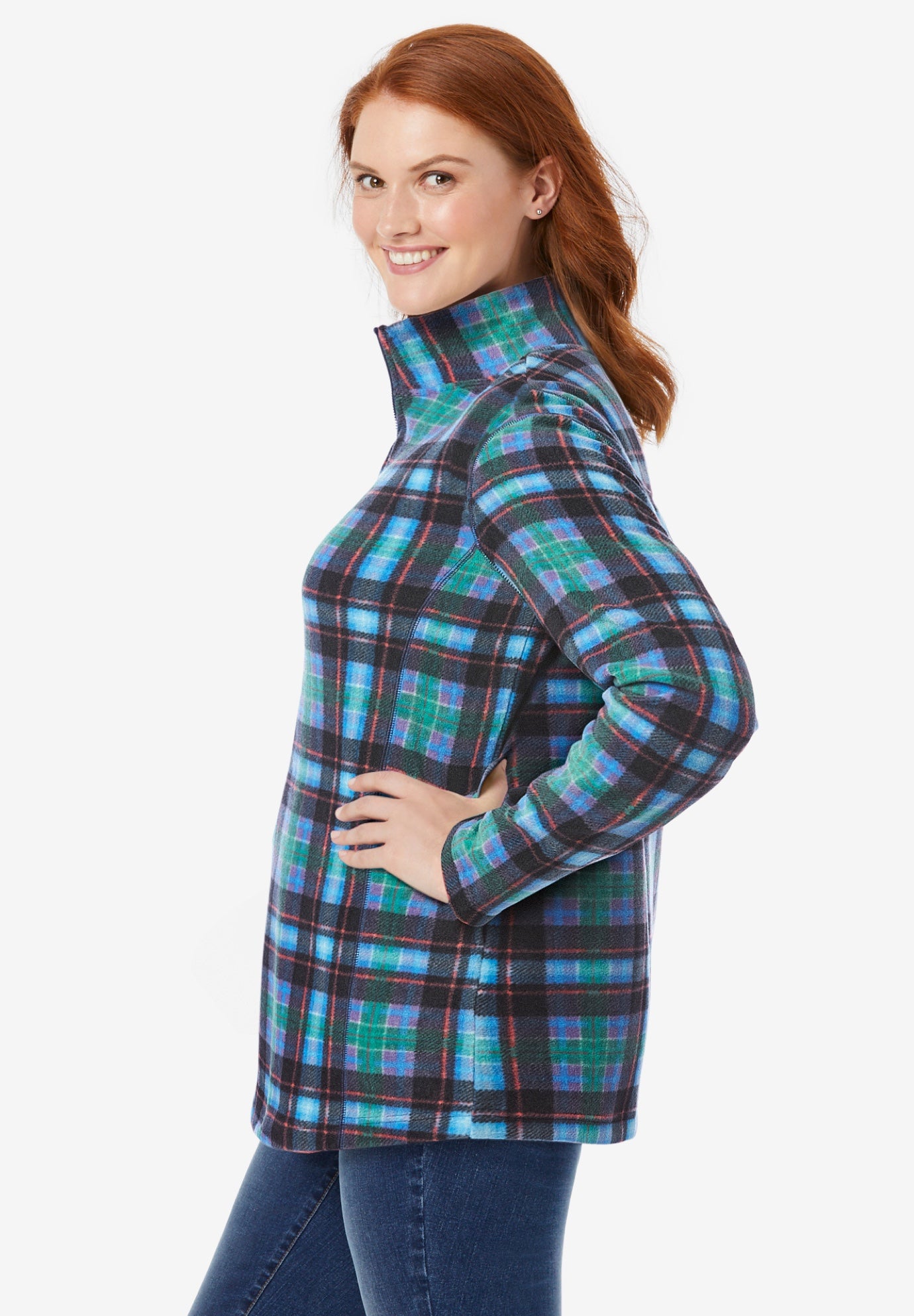 Microfleece Quarter-Zip Pullover image number 2