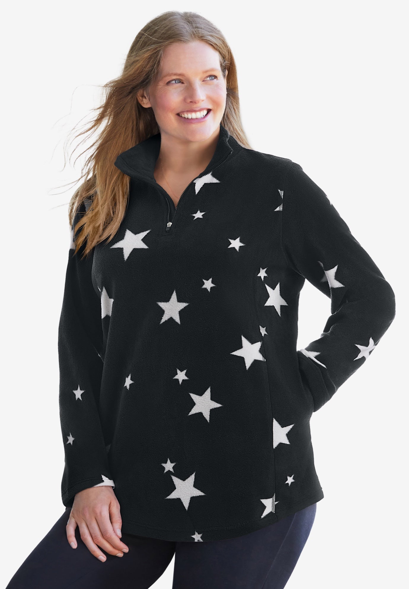 Microfleece Quarter-Zip Pullover image number 0