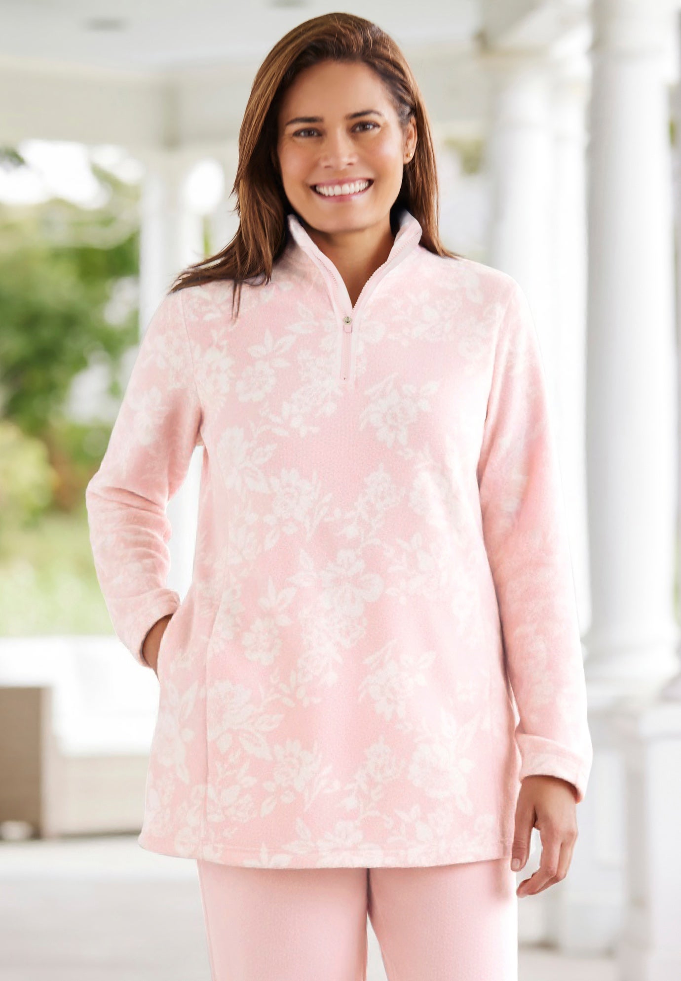 Microfleece Quarter-Zip Pullover image number 0