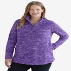 Microfleece Quarter-Zip Pullover image number null