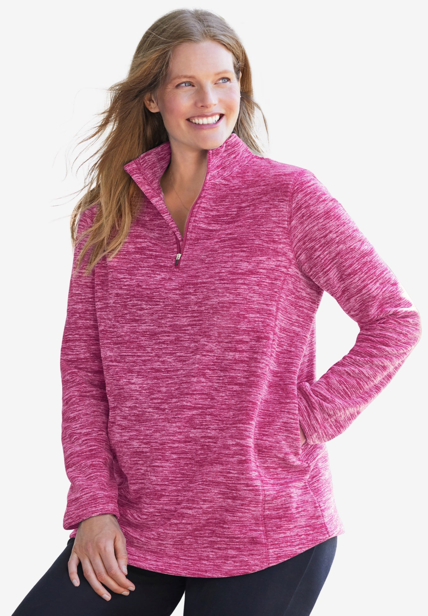 Microfleece Quarter-Zip Pullover image number 0