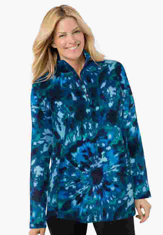 Microfleece Quarter-Zip Pullover image number 0