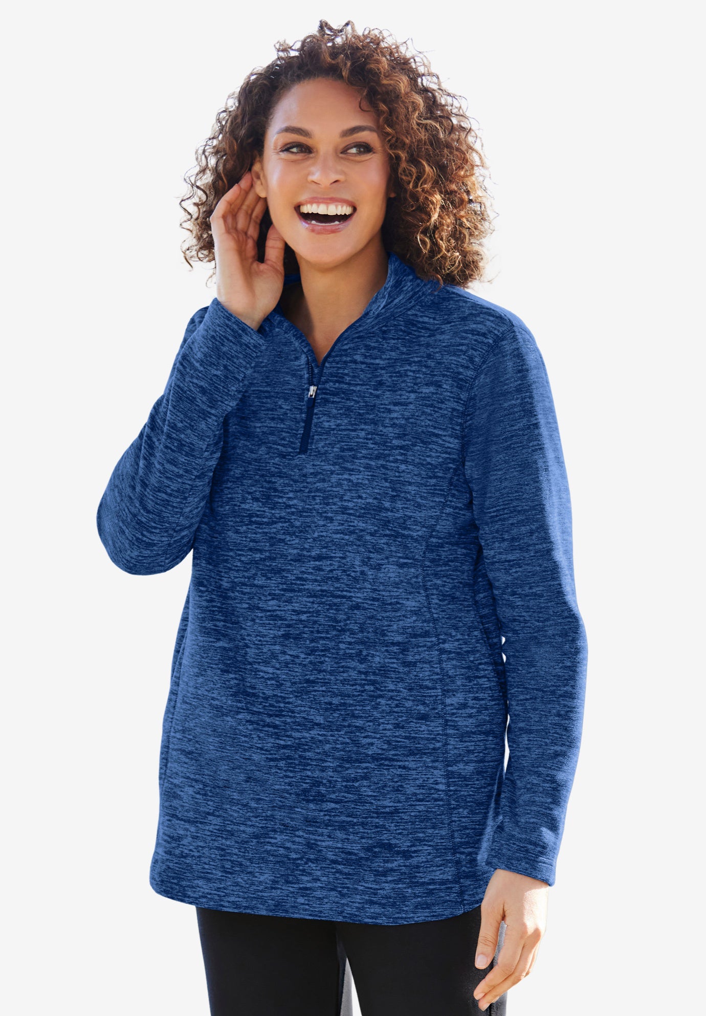 Microfleece Quarter-Zip Pullover image number 0