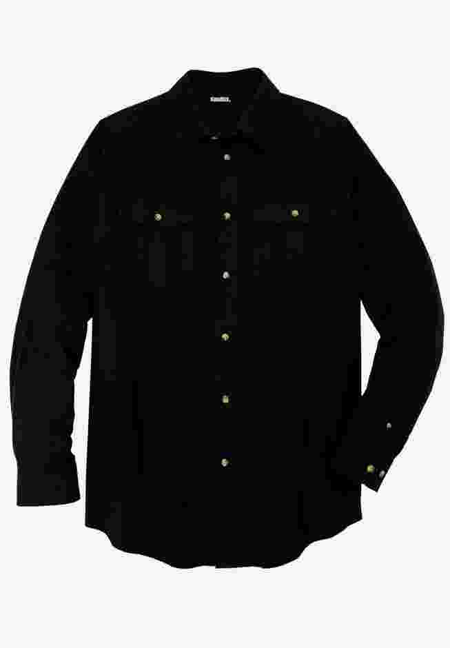 Signature Solid Flannel Shirt image number 0