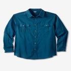 Signature Solid Flannel Shirt image number null