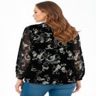 Swing Chiffon Pleated Blouse image number null