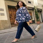 Swing Chiffon Pleated Blouse image number null