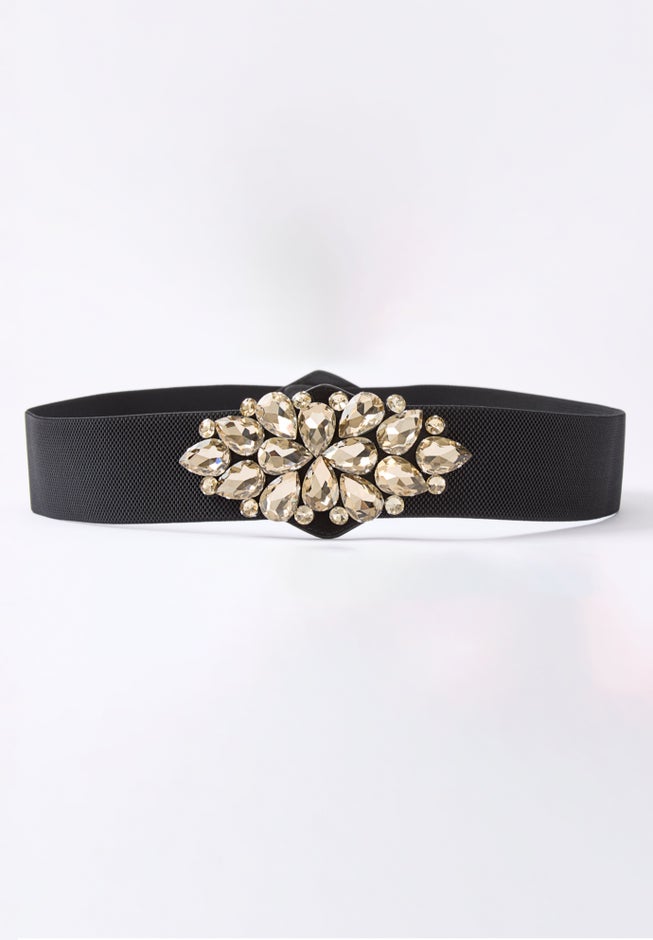 Rhinestone Stretch Belt image number 0