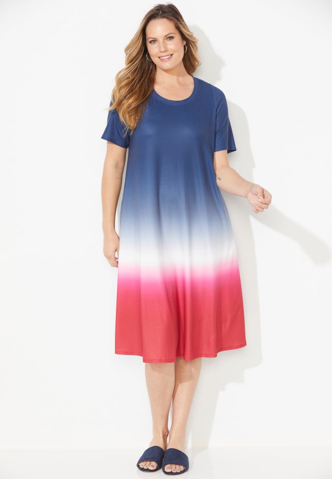 Parade Dip-Dye A-Line Dress (With Pockets) image number 0