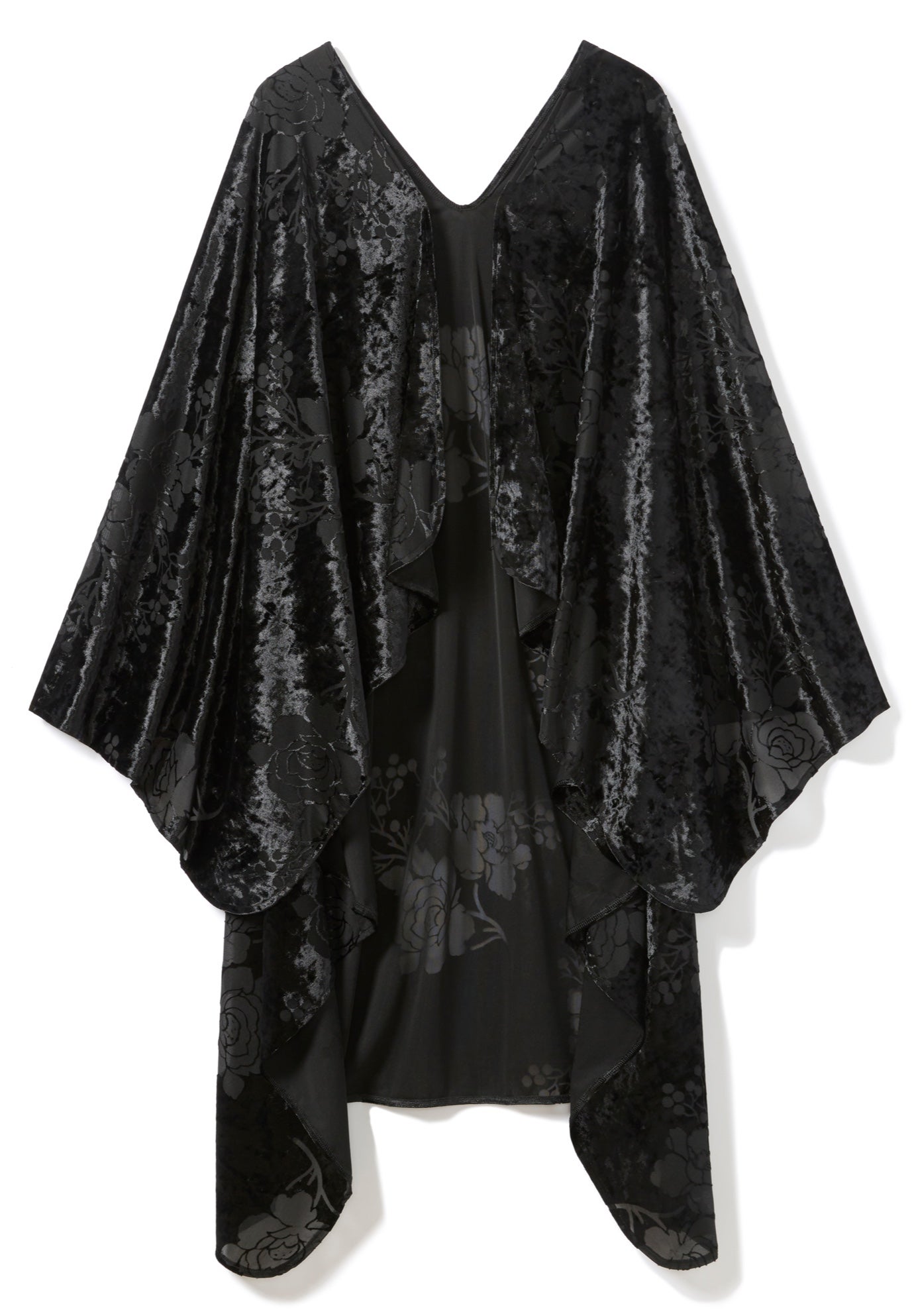 Floral Burnout Shawl image number 0