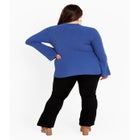 Zoe Ribbed Knit Sweater image number null