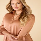 Satin Buttonfront Shirt image number null