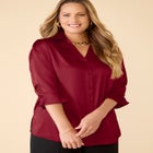 Satin Buttonfront Shirt image number null