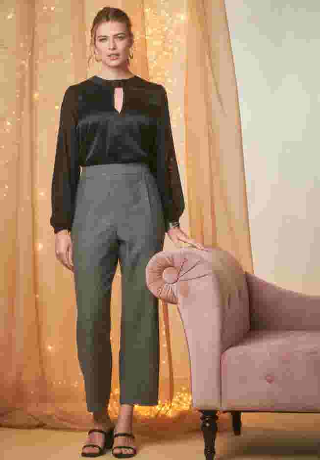 Herringbone Straight Leg Pant image number 0