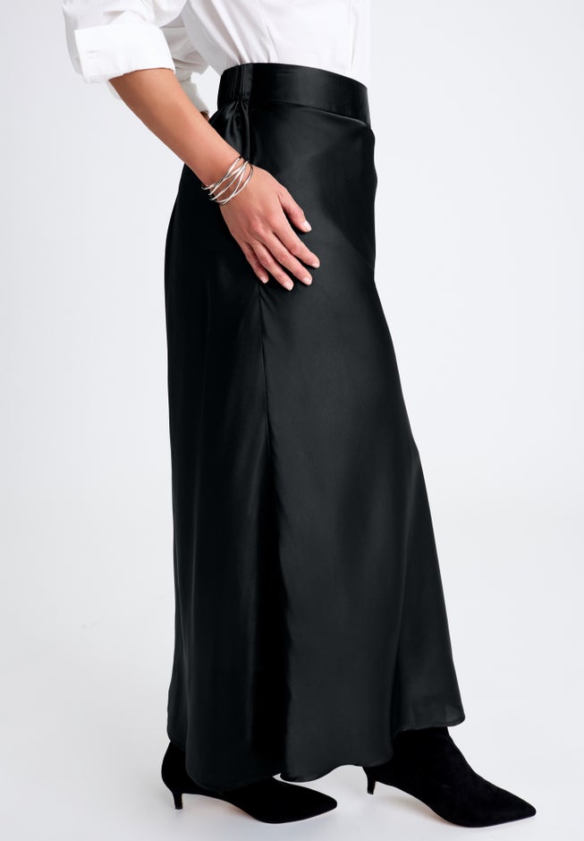 Satin Maxi Skirt image number 1