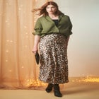 Satin Maxi Skirt image number null