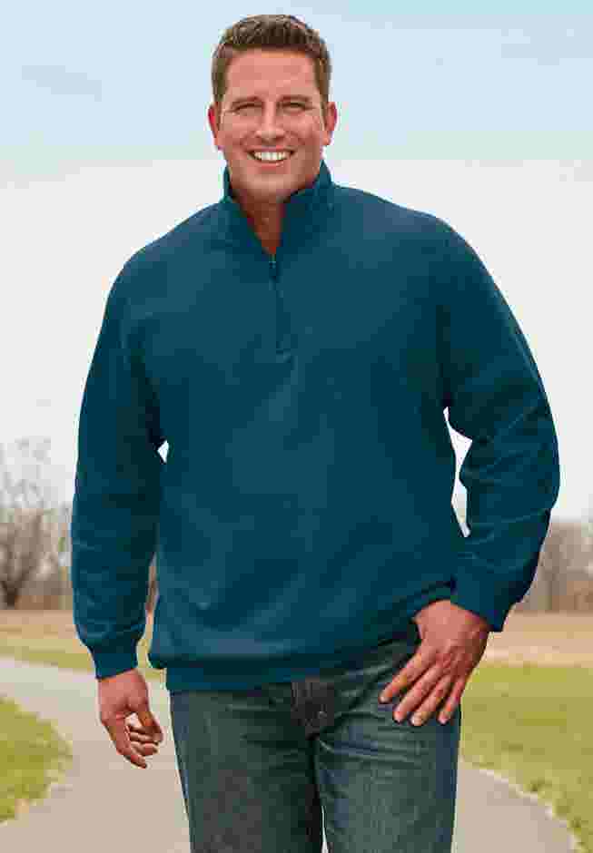 Quarter Zip-Front Wicking Fleece Jacket image number 1