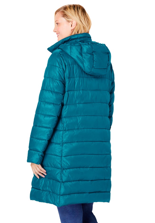 Long Packable Puffer Jacket image number 1